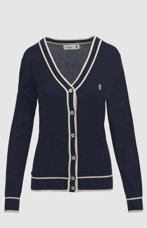 Pringle Harriette Tipping Detail Cardigan
