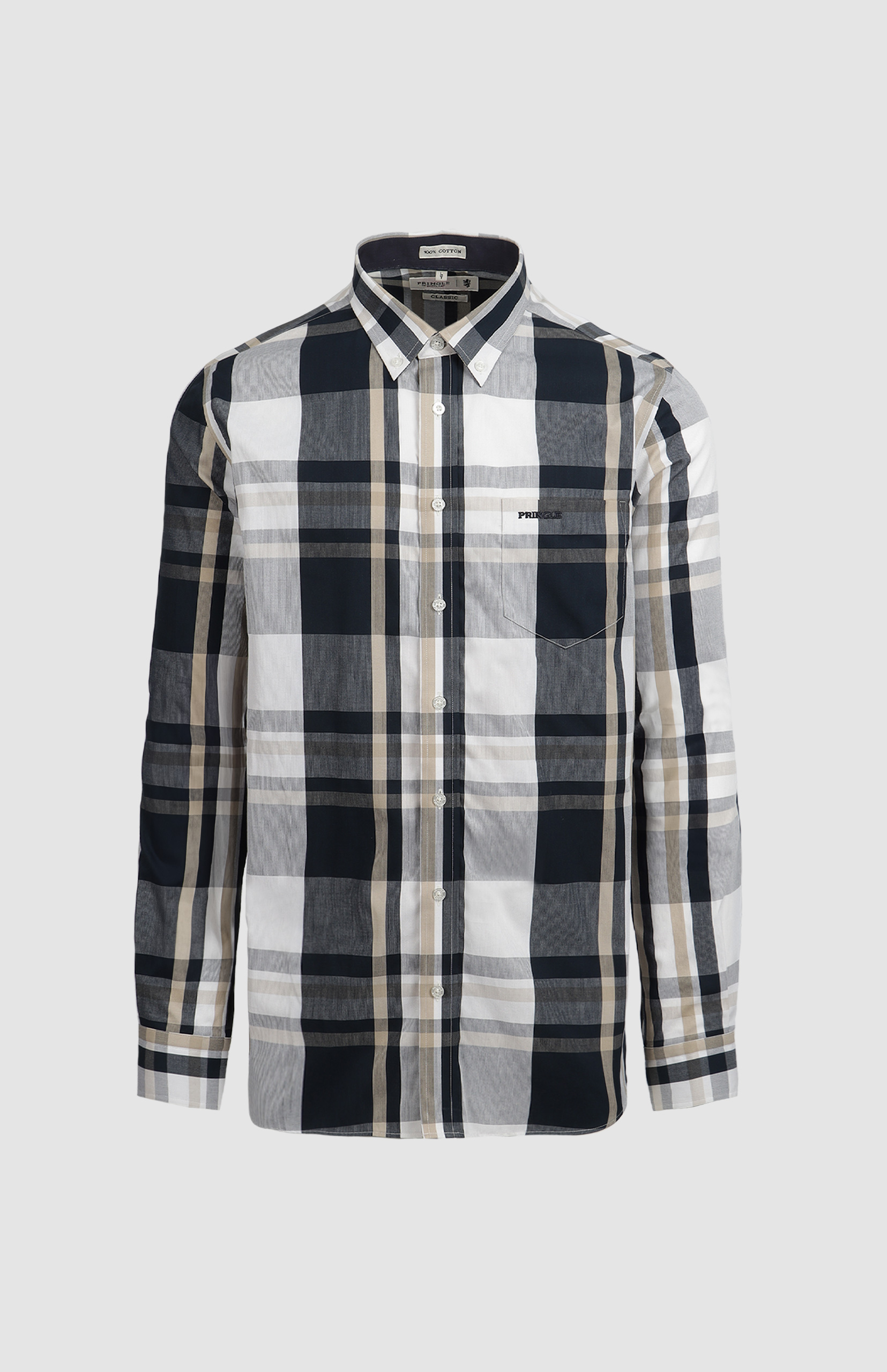Pringle Quade Checked Classic Shirt Tall
