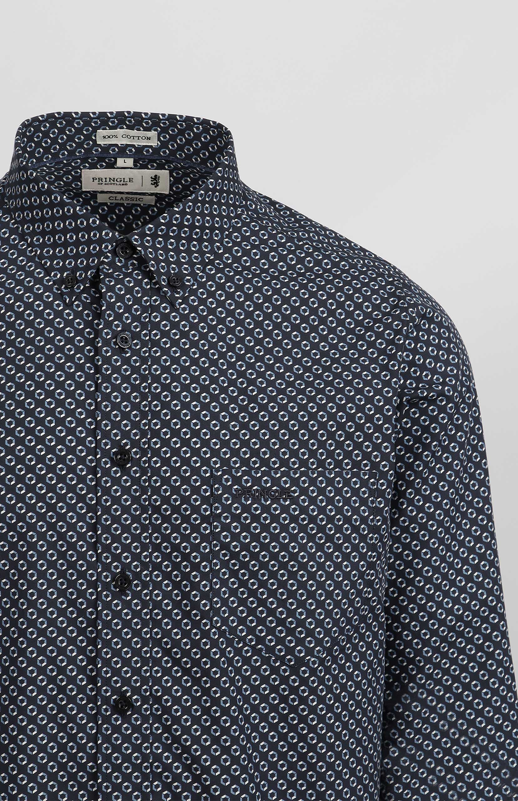 Pringle Barry Micro Geo Shirt Tall - Image 2