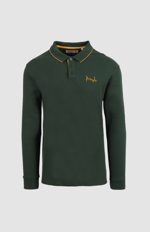 Pringle Reuben Green and Gold Golfer