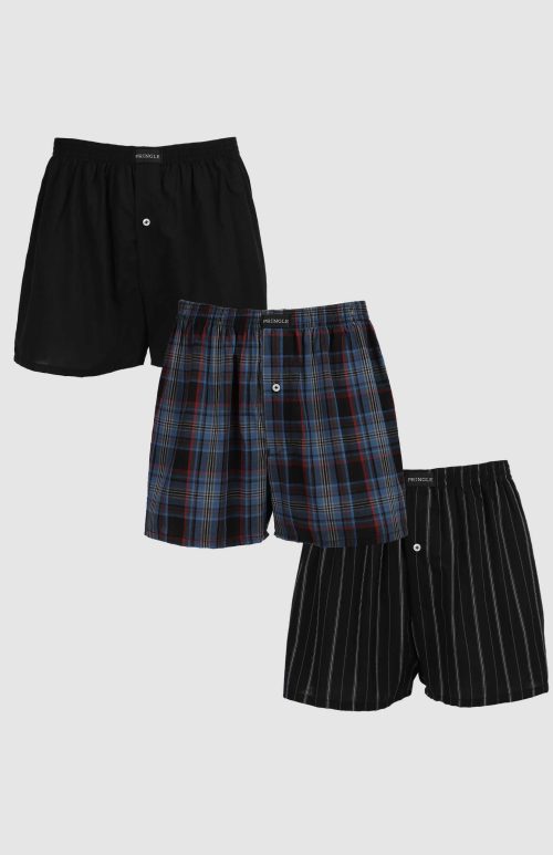 PRINGLE JAY 3 PACK WOVEN BOXER