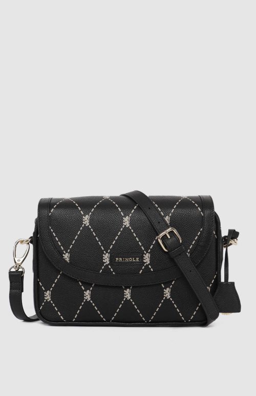 Pringle Argyle AOP Flapover Crossbody Bag