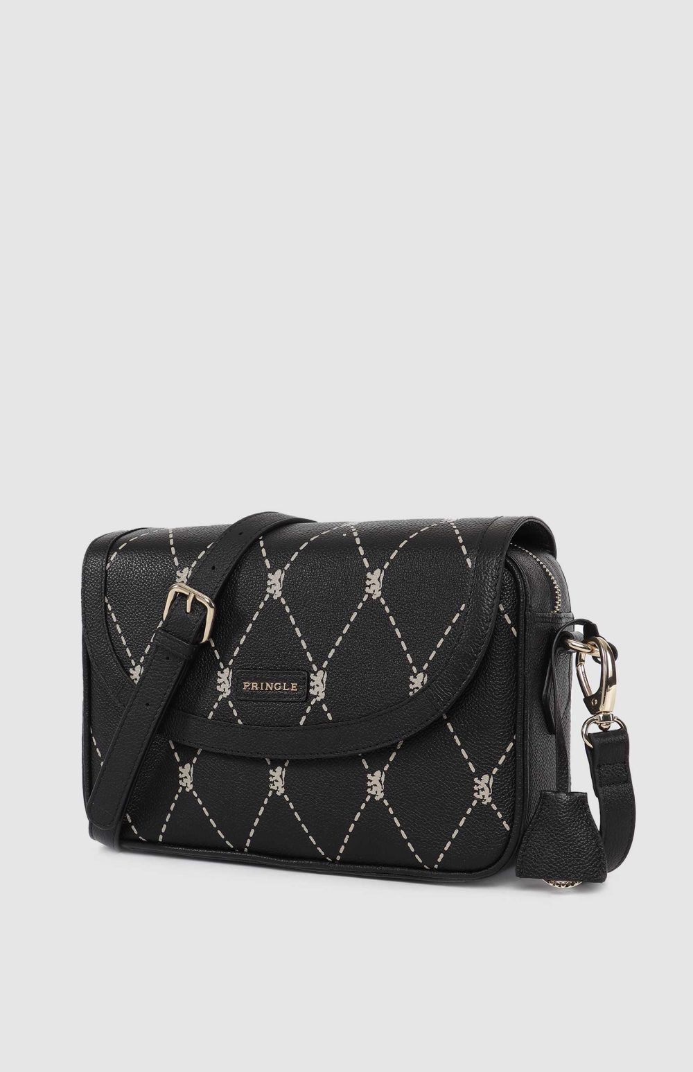 Pringle Argyle AOP Flapover Crossbody Bag - Image 4