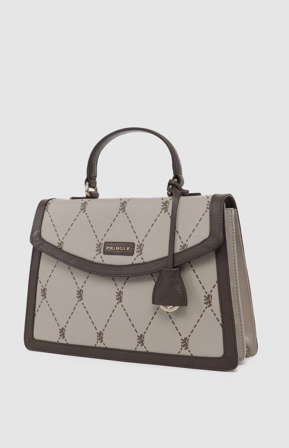 Pringle Argyle AOP Top Handle Crossbody Bag - Image 3
