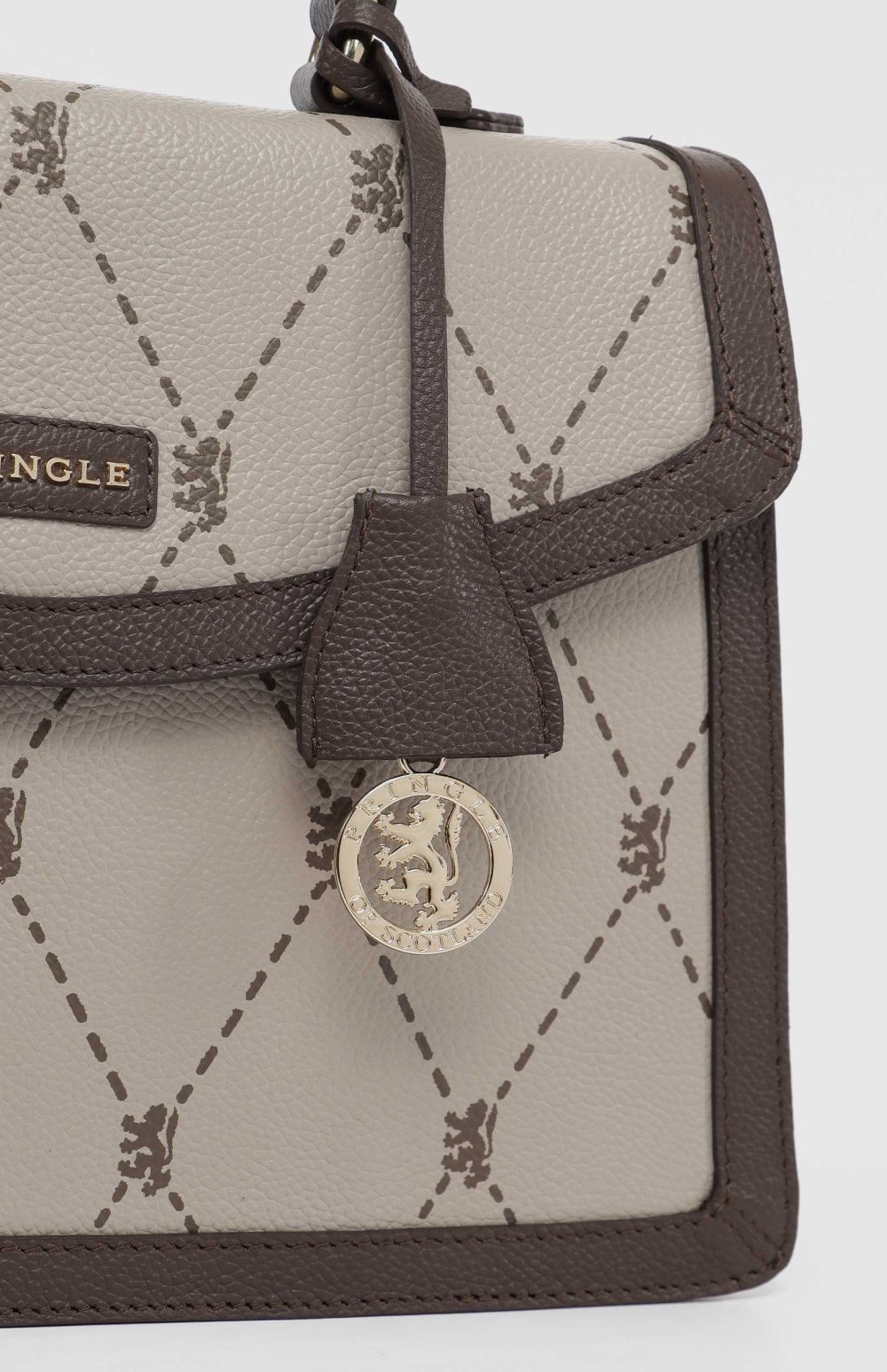 Pringle Argyle AOP Top Handle Crossbody Bag - Image 2
