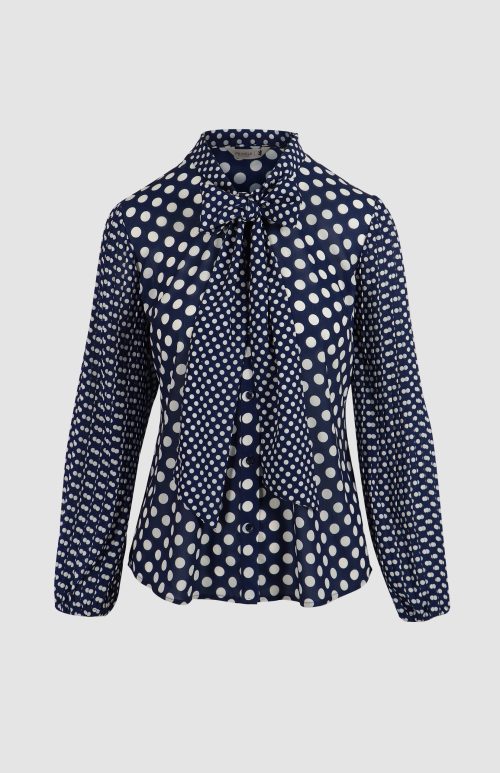 Pringle Yolanda Ruffle Spot Blouse