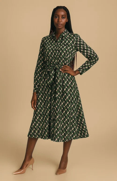 Madi Geo Print Shirt Dress