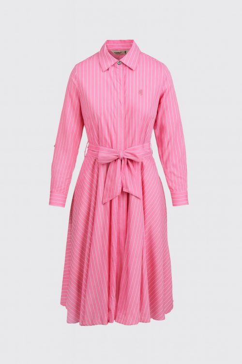 Sanisha Striped Shirt Dress