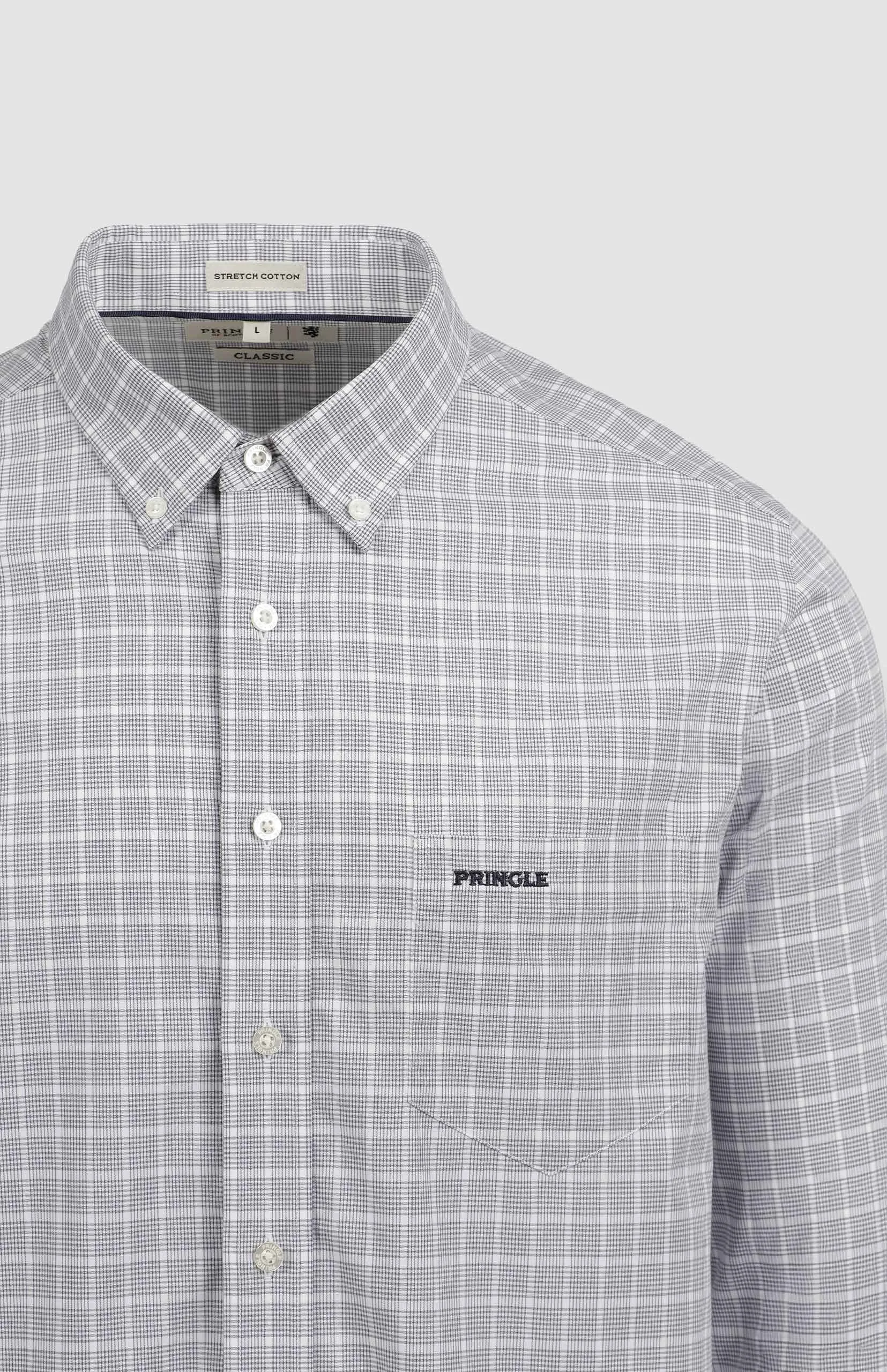 Pringle Gabe Check Easy Care Classic Shirt - Image 2