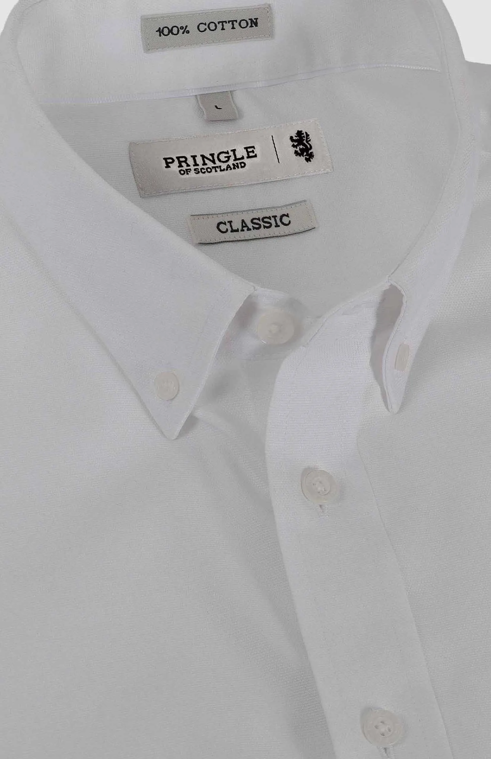 Alexander Textured Easy Care Long Sleeve Classic Shirt - Image 3