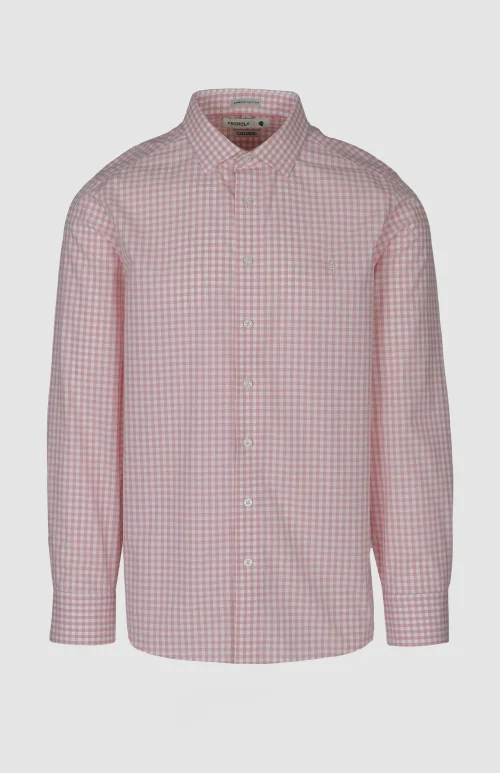 Bernard Gingham Easy Care LS Tailored Shirt