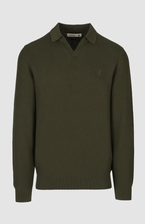 Brian Collar Textured Knit