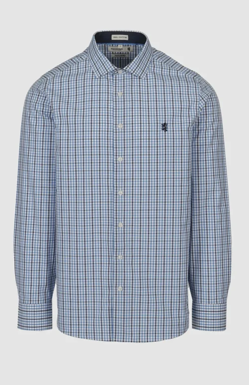 James Check Long Sleeve Tailored Shirt