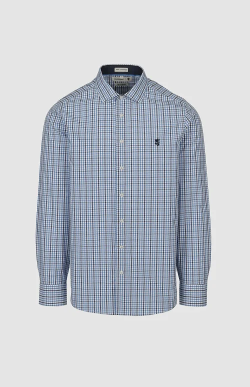 James Check Long Sleeve Tailored Shirt
