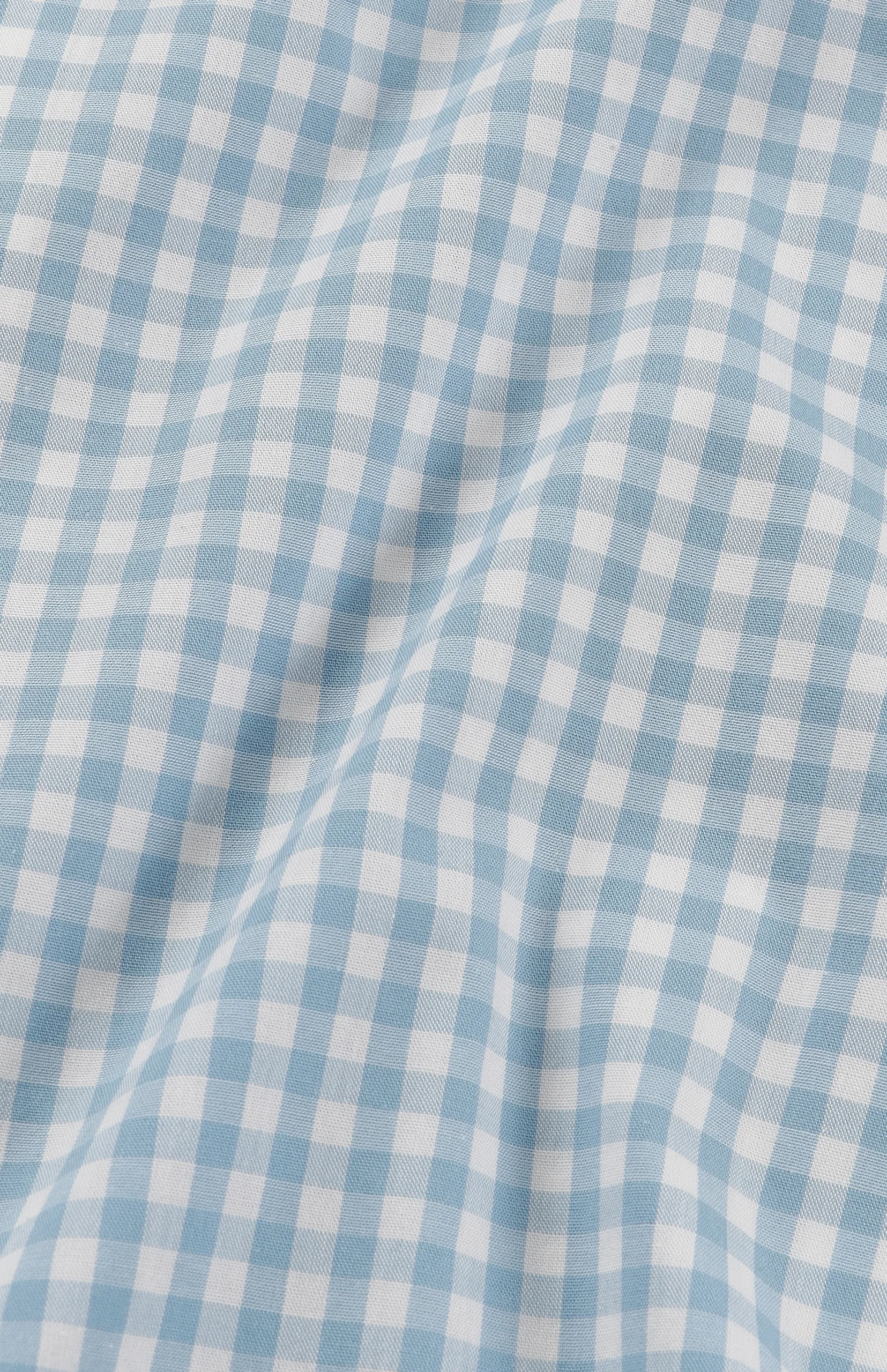 Andy Textured Gingham Long Sleeve Tailored Shirt - Image 4