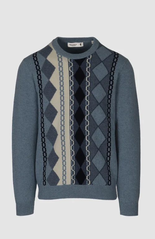 Nick Lambswool Argyle Knitwear