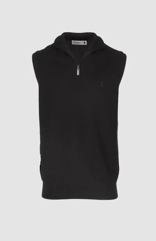 Ricky Sleeveless 1/4-Zip Knit