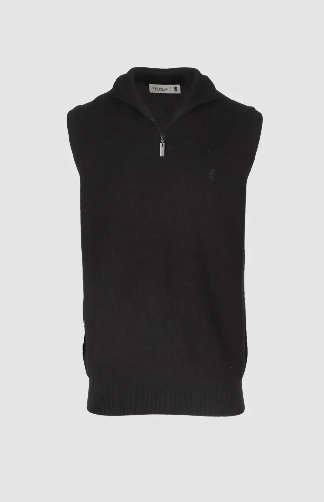 Ricky Sleeveless 1/4-Zip Knit