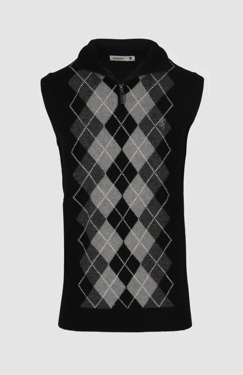 Alex Argyle Sleeveless Knit