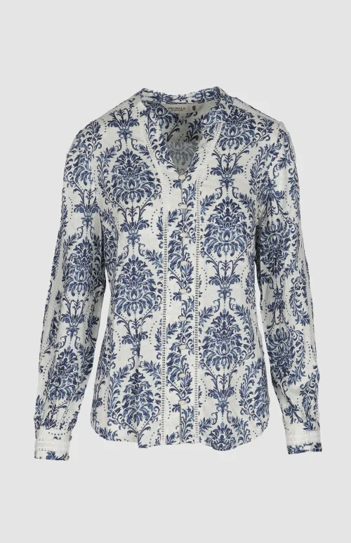 multi colour printed blouse