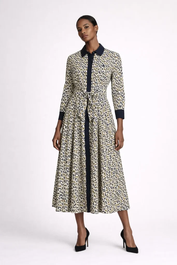 Kaitlyn Print Shirt Dress