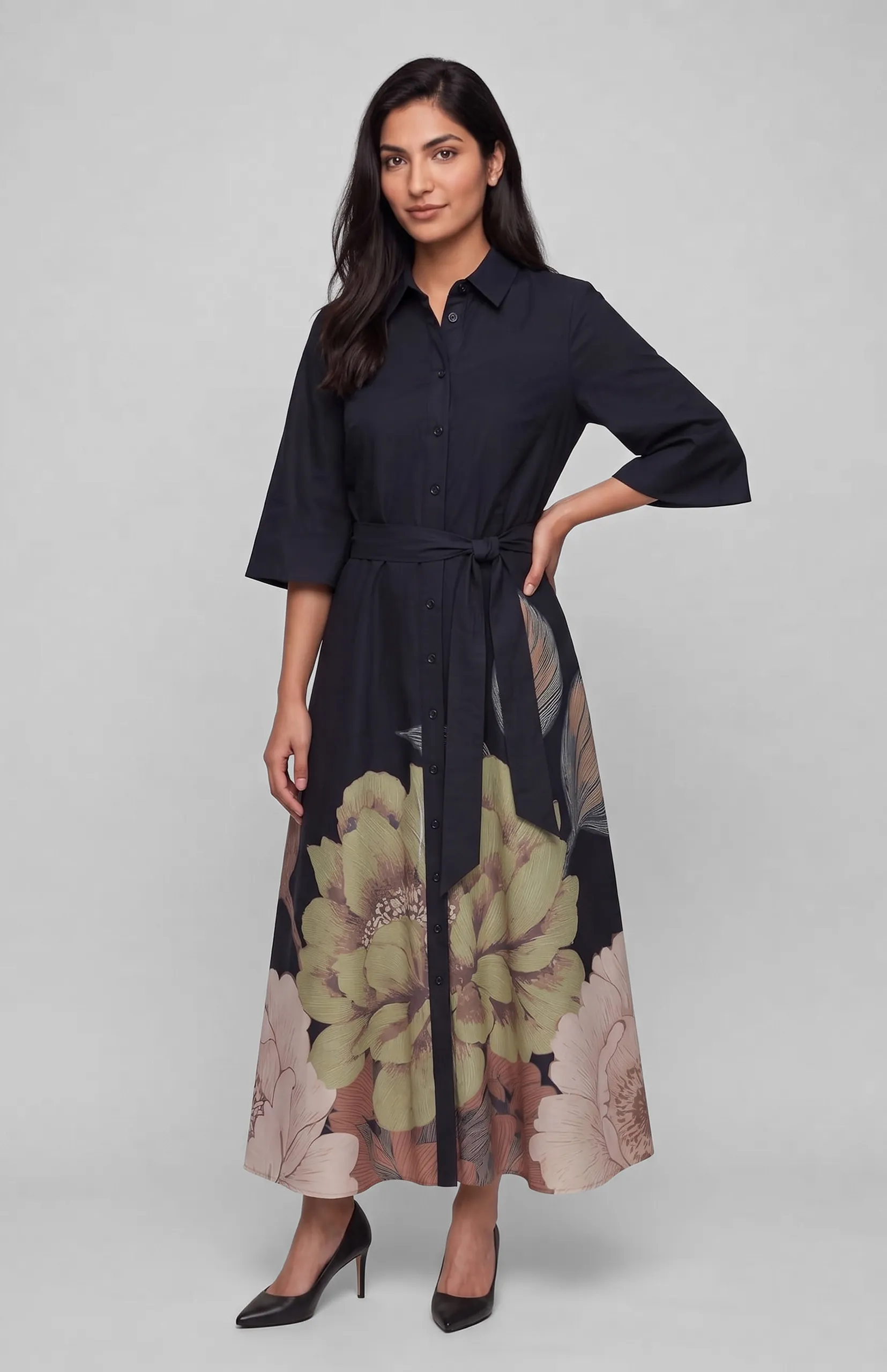 Amica Floral Midi Dress