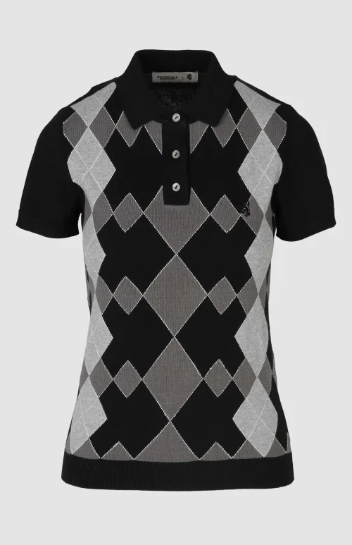 Vuyo Argyle Knit Top