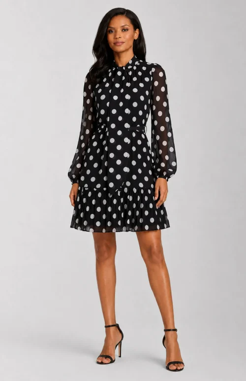 Brit Mini Polka Dot Dress