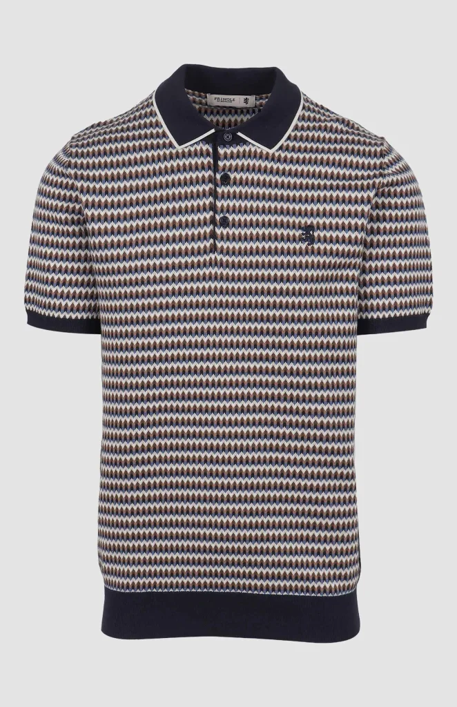 Damon Jacquard Multi Knitted Golfer