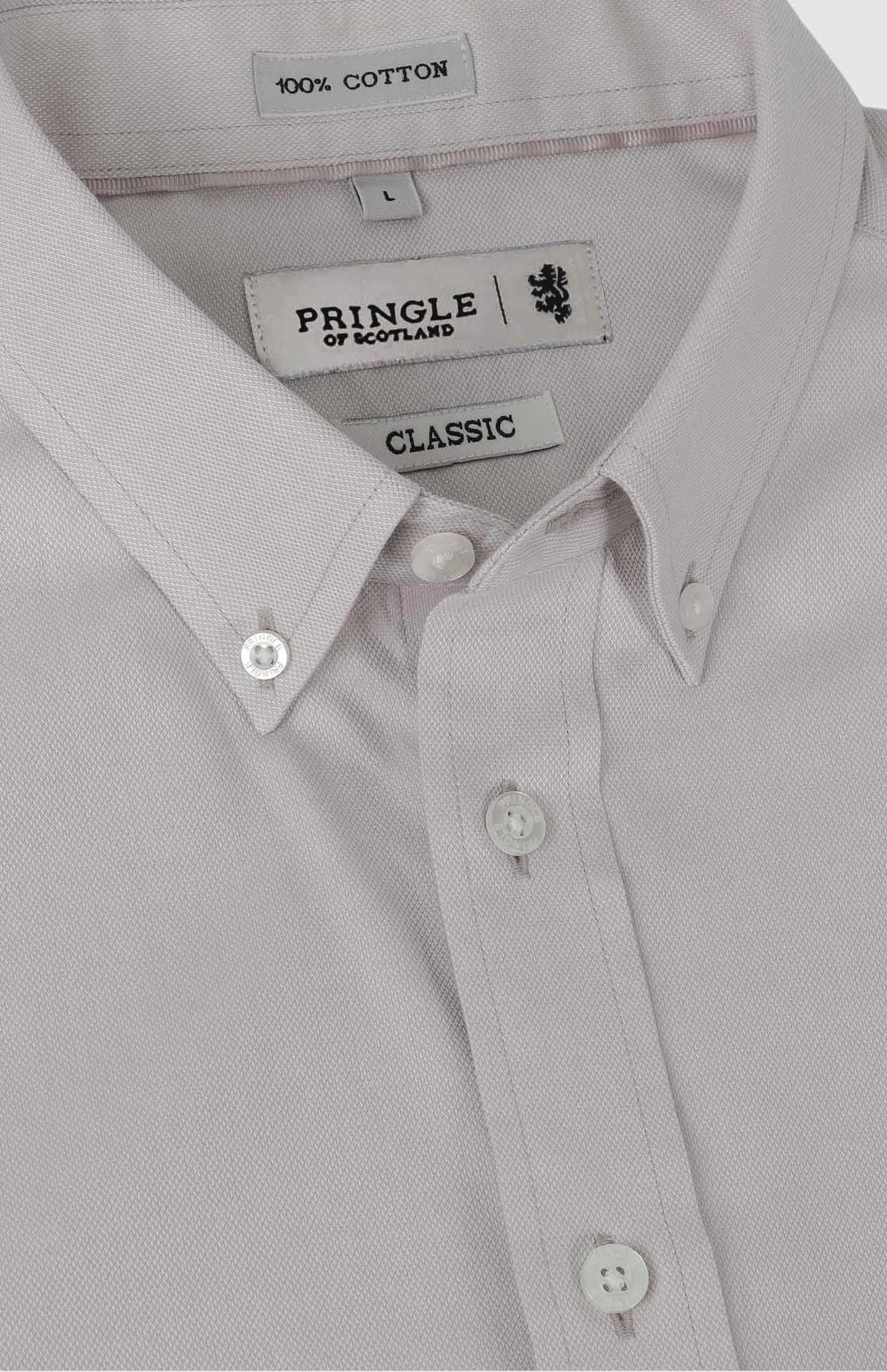 Alexander Textured Easy Care Long Sleeve Classic Shirt - Image 3