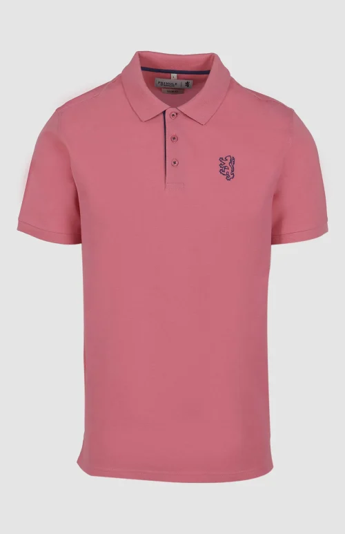 Aiden Slim Fit Piqué Golfer
