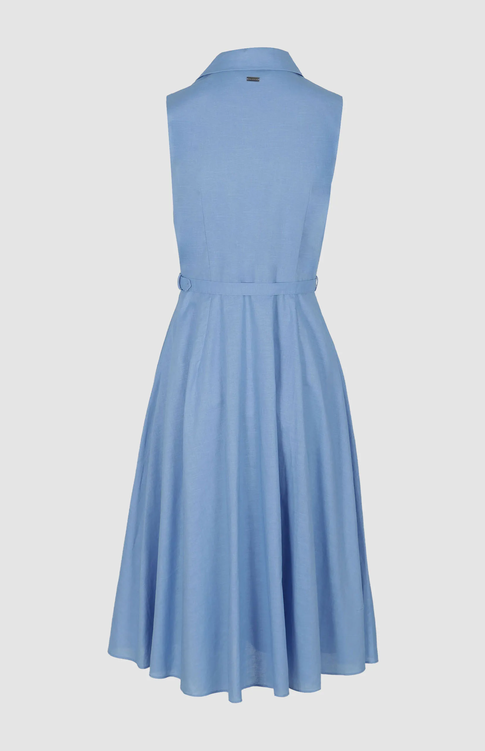 Lin Sleeveless Shirt Dress - Image 3