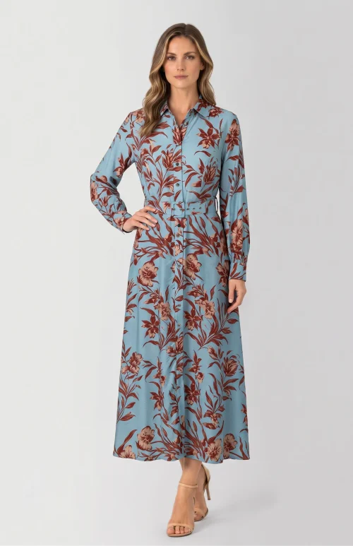 Heather Floral Shirt Dress